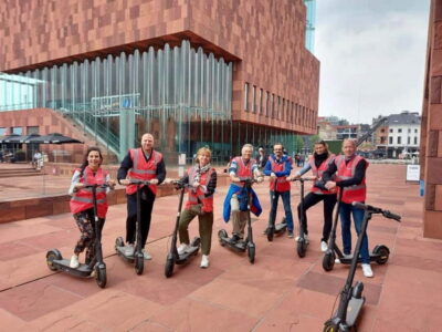 Antwerp: The Big Five City Highlights E-kickscooter Tour - Getting started at MyMobelity: riding basics without stress