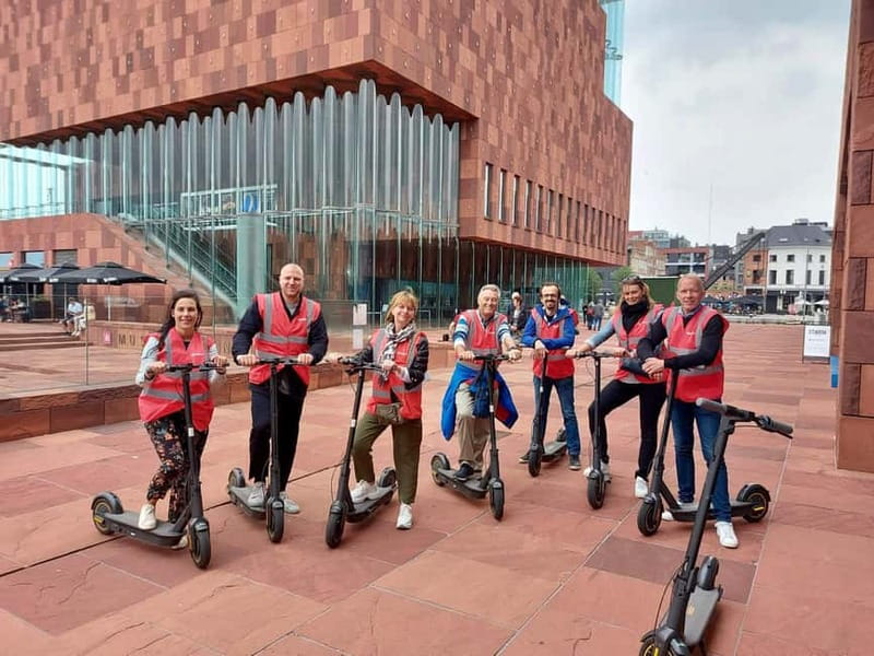 Antwerp: The Big Five City Highlights E-kickscooter Tour - Getting started at MyMobelity: riding basics without stress