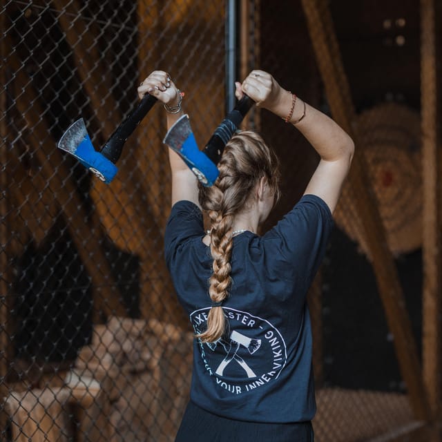 Axe Throwing Experience - Games, Trick Shots, and Friendly Tournaments