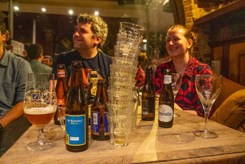 Bruges: 1.5-Hour Dark Side of Bruges Private Tour - Bauhaus Bar finish: beer included, plus a boat-tour discount