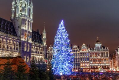 Brussels: Open Top Christmas Lights Tootbus Tour - The Route: From Dansaert Departures to Christmas Market Finishes