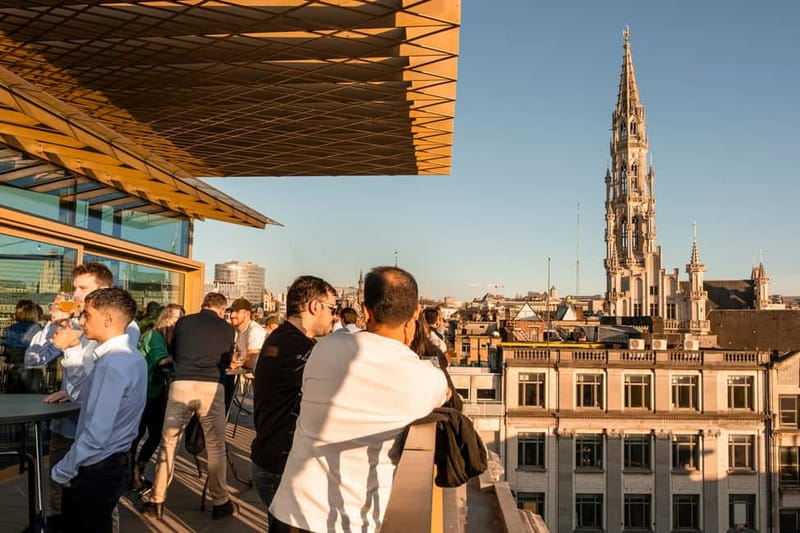 Brussels: The Belgian Beer World Experience & Beer Tasting - Skybar Beerlab rooftop: the view that makes the ticket feel worth it