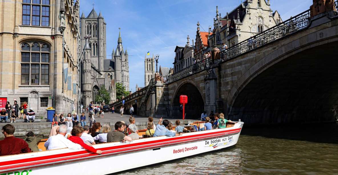 Ghent: 40 Minute Medieval Center Guided Boat Tour - Boarding the medieval harbor and settling in
