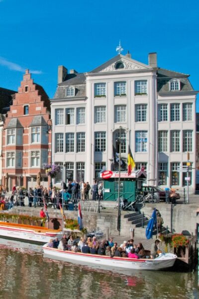 Ghent: 40 Minute Medieval Center Guided Boat Tour - Where to meet: the green boathouse with red-and-white signs