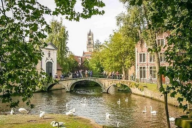 Private Tour: Ghent and Bruges From Brussels Full Day - Entering Bruges: canals, cobblestones, and the Belfry view