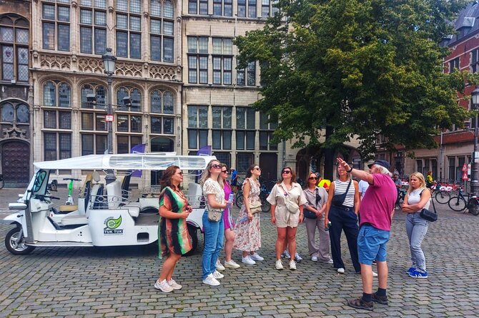 TukTuk Tour through historic Antwerp 2.5h - Het Steen: quick castle stop with Scheldt views